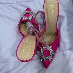 Pink Embellished Women's Shoes